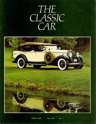 THE CLASSIC CAR 1970 MAR - WILLS SAINTE CLAIRE, DUPONT CATALOG,18TH ANNUAL MEET